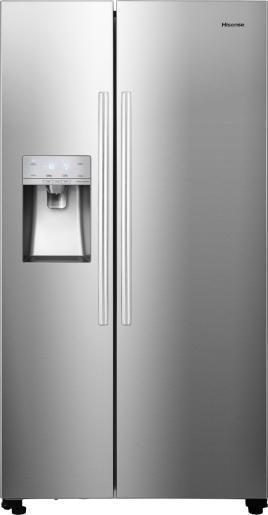 Hisense RS694N4ICE side-by-side koelkast - rvs, Witgoed en Apparatuur, Koelkasten en IJskasten, 150 tot 200 liter, Energieklasse A of zuiniger