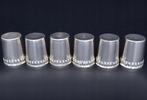 Wijnglas - Vintage shotglaasjes set van 6 - .800 zilver -