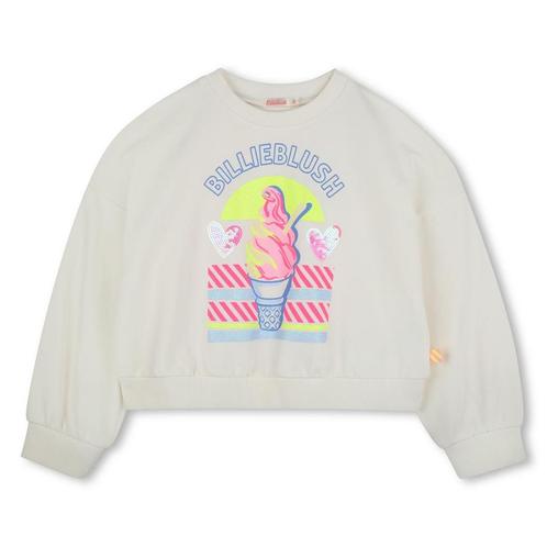 Sweater van katoen beige  Billieblush Maat 104 104, Kinderen en Baby's, Kinderkleding | Maat 104, Nieuw, Trui of Vest, Ophalen of Verzenden