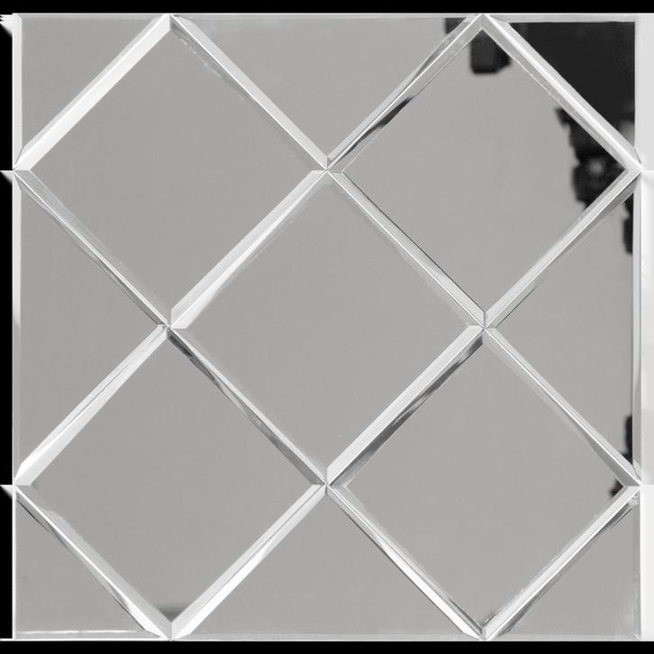 Zelfklevende Mozaïek Tegel - Afimera Silver Glass - Zilver -, Huis en Inrichting, Woonaccessoires | Wanddecoraties, Nieuw, Ophalen of Verzenden