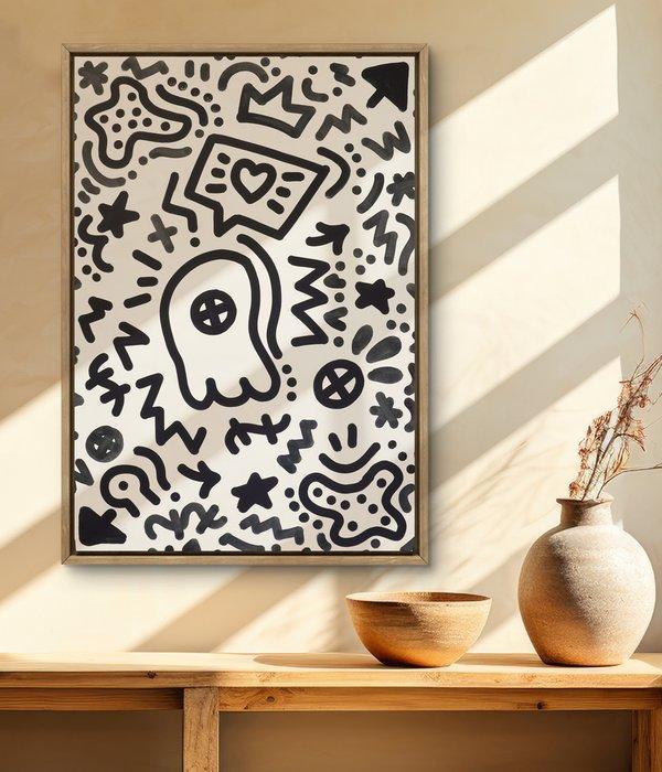 Omhie (1986) - Alphabet · (XL - Unique Work) / Street Art •, Antiek en Kunst, Kunst | Schilderijen | Modern