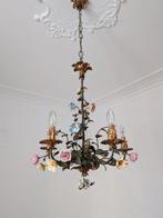 Plafondlamp - IJzer - Roselline ceramica