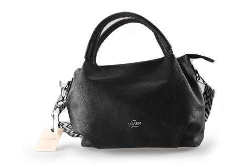 Charm London Tas Zwart | 10% extra korting, Sieraden, Tassen en Uiterlijk, Tassen | Damestassen, Zwart, Zo goed als nieuw, Verzenden