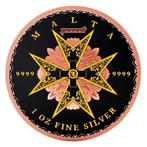 Malta. 5 Euro 2024 Maltese Cross - Black Platinum Rose Gold