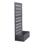 Plantenbak met tuinscherm Heerde HKC 150x72x38 cm grijs [en., Tuin en Terras, Verzenden, Nieuw