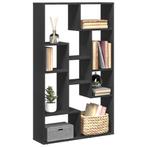 vidaXL Boekenkast 72x20x120 cm bewerkt hout zwart, Verzenden, Nieuw, Overige houtsoorten