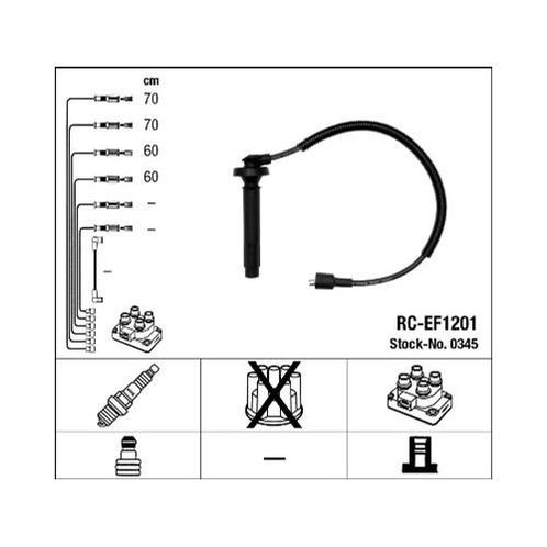 Ngk Rc-Ef1201 Bougiekabelset, Computers en Software, Laptop-opladers, Verzenden