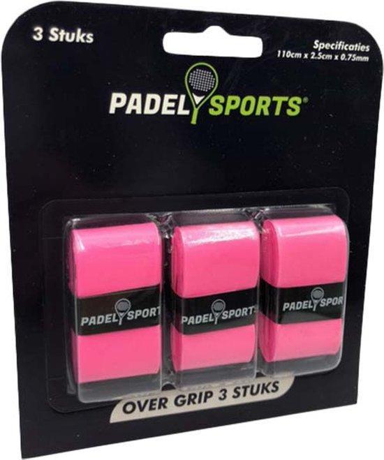 Overgrip padel - Racketaccessoires - Roze - 3 stuks, Sport en Fitness, Tennis, Verzenden