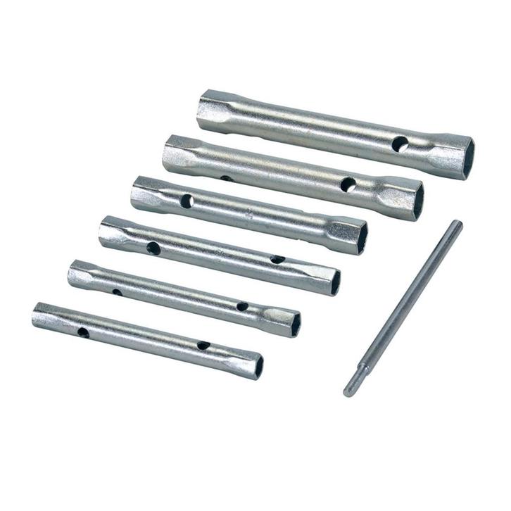 Silverline Metrische pijpsleutel set - 6 delig - 8 tot 19..., Doe-het-zelf en Verbouw, Gereedschap | Handgereedschap, Nieuw, Ophalen of Verzenden