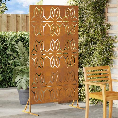 vidaXL Privacy Scherm 100x50x180 cm in Weerbestendig Staal, Tuin en Terras, Schuttingen, Nieuw, IJzer, Verzenden