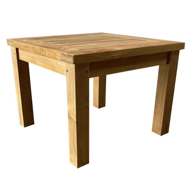 Mitzi bijzettafel 50x50xH40 cm teak, Tuin en Terras, Tuintafels, Nieuw, Teakhout, Ophalen of Verzenden
