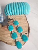 Zilver, Turquoise, Turquoise Howlite - 2-delige sieradenset