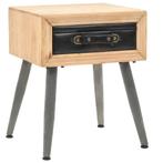 vidaXL Nachtkastje 43x38x50 cm massief vurenhout, Minder dan 45 cm, Verzenden, Nieuw, Minder dan 55 cm