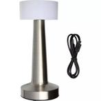 Benson Oplaadbare LED tafellamp - Touchbediening - Zilver..., Huis en Inrichting, Lampen | Wandlampen, Ophalen of Verzenden, Nieuw