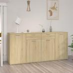 vidaXL Dressoir 160x36x75 cm bewerkt hout sonoma, Huis en Inrichting, Kasten | Dressoirs, Verzenden, 150 tot 200 cm, Nieuw, 25 tot 50 cm