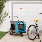 vidaXL Hondenfietstrailer oxford stof en ijzer blauw en, Verzenden, Nieuw