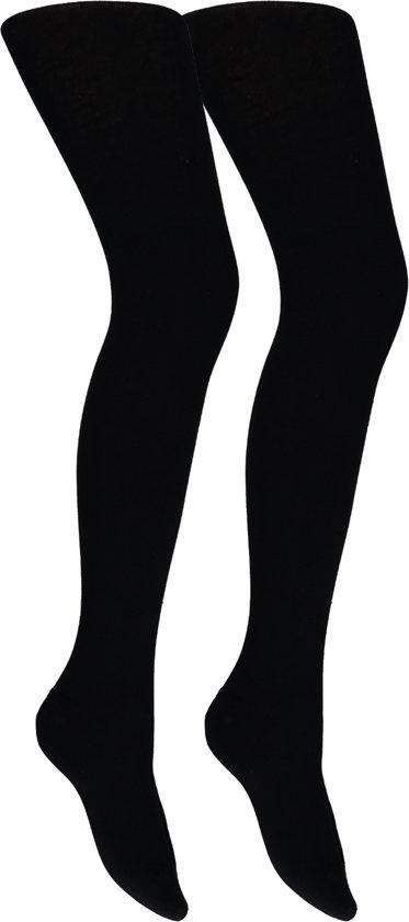 Apollo Dames Maillot Katoen - 2-pack - Zwart - Maat S/M, Kleding | Dames, Leggings, Maillots en Panty's, Verzenden