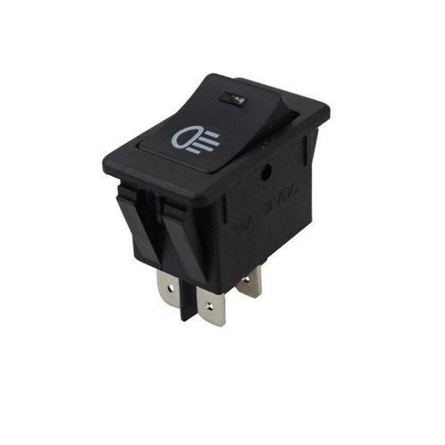 Schakelaar - Zwart - 12V - 35A - 4 polig - Witte LED, Doe-het-zelf en Verbouw, Overige Doe-het-zelf en Verbouw, Nieuw, Ophalen of Verzenden