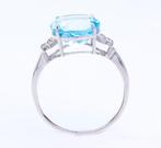 Zonder Minimumprijs - Ring - 14 karaat Witgoud Topaas -, Sieraden, Tassen en Uiterlijk, Ringen, Nieuw