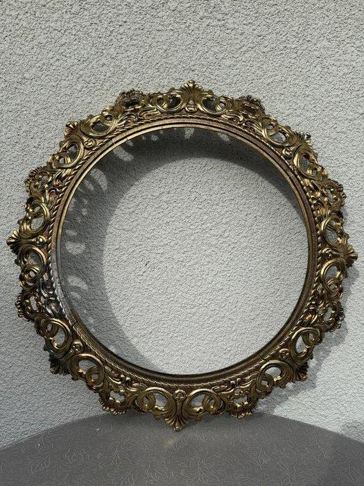 Lijst - Verguld messing - Antieke messing lijst, Antiek en Kunst, Antiek | Overige Antiek