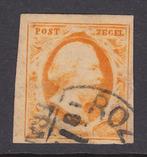 Nederland 1852 - Koning Willem III, met zeldzaam halfrond, Gestempeld