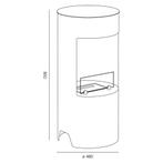Aanbieding Biohaard Cortina wit brengt sfeer vuur in je huis, Overige brandstoffen, Nieuw, Ophalen of Verzenden, Bio-ethanolhaard