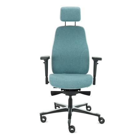 (MDK-107427) Therapod® X2 HR bureaustoel - azuurblauw/grijs, Huis en Inrichting, Bureaus, Nieuw, Ophalen of Verzenden