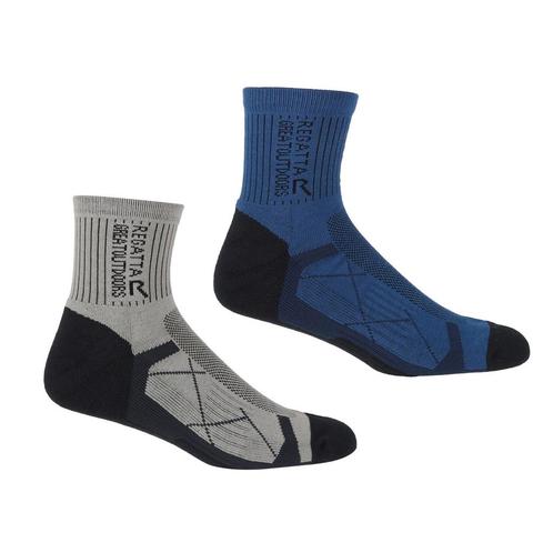 -8% Regatta  Regatta Heren actieve outdoor sokken (set van 2, Kleding | Heren, Sokken en Kousen, Blauw, Nieuw, Verzenden