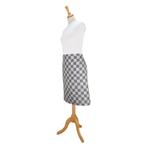 Schort Sloof Zwart en Wit Geblokt 60x70cm 100% Katoen - Treb, Huis en Inrichting, Keuken | Textiel, Verzenden, Nieuw, Overige kleuren