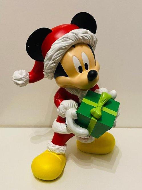 Beeldje - Mickey Mouse beeld 50 cm Speciale Kersteditie -, Verzamelen, Disney