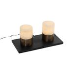 Set van 2 tafellampen donkerbrons RGBW oplaadbaar - Alessia, Huis en Inrichting, Lampen | Tafellampen, Nieuw, Art Deco, Minder dan 50 cm