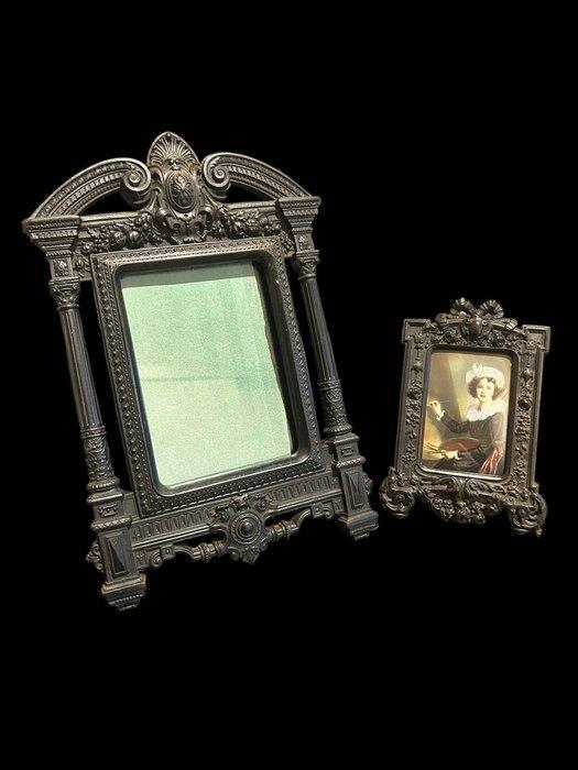 Fotolijst (2) - Hout - Cadres, Antiek en Kunst, Antiek | Overige Antiek