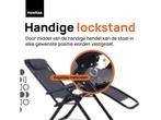 Novitaa NOVDC01A - Opvouwbare Ligstoel - Verstelbaar 30°-90°, Caravans en Kamperen, Kampeermeubelen, Verzenden, Nieuw