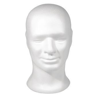 Styropor kop mannelijk – 30,5 cm hoofd, Hobby en Vrije tijd, Knutselen, Nieuw, Ophalen of Verzenden