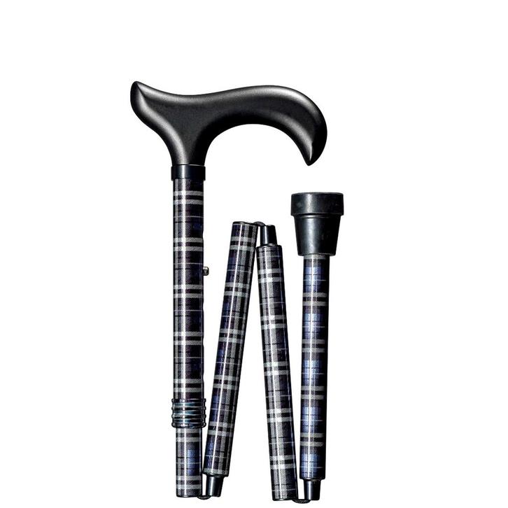 opvouwbare wandelstok Gastrock FALTSTOCK KARO GRAU Grijs, Diversen, Verpleegmiddelen, Nieuw, Ophalen of Verzenden