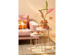 Mica Decorations Lara Bijzettafel - Set van 2 - H51 x Ø40 cm, Verzenden, Nieuw