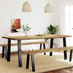 vidaXL Eettafel 200x90x75 cm massief acaciahout, Huis en Inrichting, Tafels | Eettafels, Verzenden, Nieuw