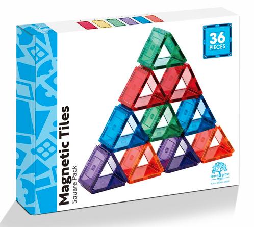 Learn And Grow - Magnetisch constructiespeelgoed Square Pack, Kinderen en Baby's, Speelgoed | Overig