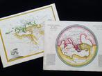 World Map - [LOT van 2] - Azië / Afrika / Azië; Pierre M., Boeken, Atlassen en Landkaarten, Nieuw