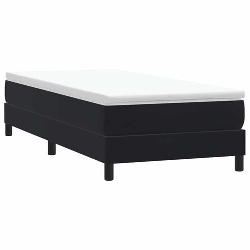 vidaXL Boxspring zonder matras fluweel zwart 90x210 cm, Huis en Inrichting, Slaapkamer | Bedden, Zwart, Nieuw, Stof, Verzenden