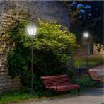 Solar Buitenlantaarn – 6 LED Staande Tuinlamp Zwart 177 cm, Verzenden, Nieuw