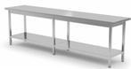 Lange rvs werktafel met onderschap | 80 cm Diep | 4 Formaten, Verzenden, Nieuw in verpakking