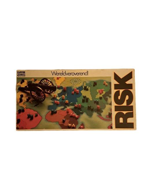 Bordspel: Risk Wereldveroverend 1982, Hobby en Vrije tijd, Gezelschapsspellen | Bordspellen, Vijf spelers of meer, Gebruikt, Ophalen of Verzenden