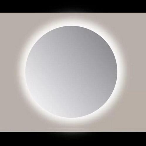 Spiegel Sanicare Q-Mirrors 50x50 cm Rond Met Rondom LED Warm, Doe-het-zelf en Verbouw, Sanitair, Bad, Nieuw, Ophalen of Verzenden