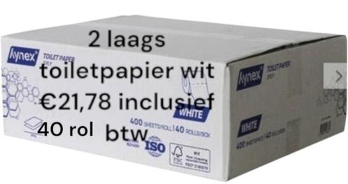 Toiletpapier tissue 2 laags 400 vel. 4 rollen, Huis en Inrichting, Overige Huis en Inrichting, Nieuw, Ophalen of Verzenden