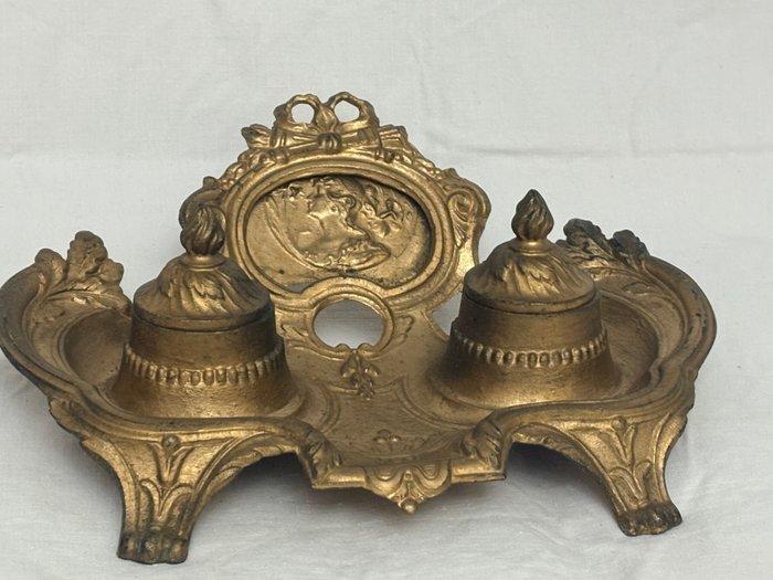 Depose - Handmade - Inktpot - Brons, Antiek en Kunst, Curiosa en Brocante