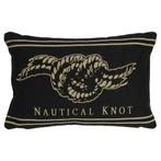 gobelin kussen antraciet nautical knot 30x45cm*, Huis en Inrichting, Verzenden, Nieuw
