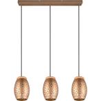 LED Hanglamp - Trion Dabi - E27 Fitting - 3-lichts - Coffee, Huis en Inrichting, Lampen | Hanglampen, Nieuw, Ophalen of Verzenden