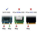 M.2 SATA Adapter - M.2 SSD naar SATA - 6Gbps - B+M Key M.2, Verzenden, Nieuw