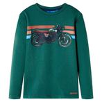 vidaXL Kindershirt met lange mouwen 128 groen, Verzenden, Nieuw